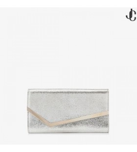 Champagne Glitter Leathar Clutch Mála Emmie Réamh Titim 18