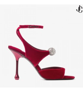 Orb 95 Ruby Dearg Veilbhit Sandals