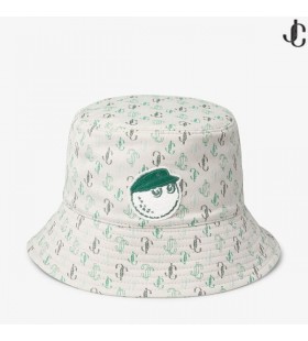 Jimmy Choo / Malbon 2.0 Monogram Buicéad Hata Monogram Bróidnithe Jacquard Buicéad Hata