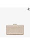 Miele Oro Suede Clutch con Cristalli CLEMMIE Estate 2022 collezione