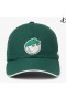 Jimmy Choo / Malbon 2.0 Cap Malbon Verde Ricamato Cappuccio In Cotone