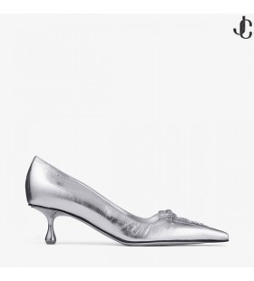 Scarlett 50 Argento Vintage In Pelle Metallizzata Pompe