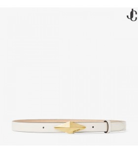 DIAMANTE FIBBIA CINTURA Latte in Pelle Fibbia della Cintura Collezione Autunno