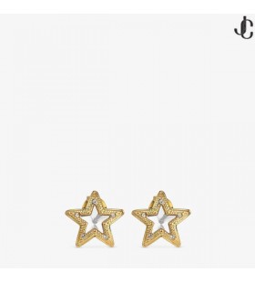 Oro-Finitura in Metallo JC Stella Orecchini con Cristalli Swarovski JC Star Borchie della Collezione di Gioielli