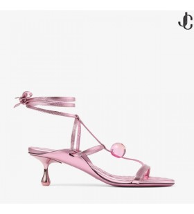 Zyra 50 Rose Vintage Metallici Sandali di Cuoio NOI