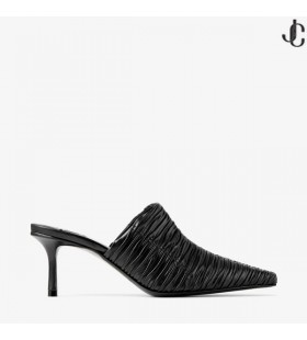 Lotta Mulo 65 In Pelle Nera Muli