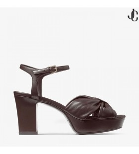 Heloise 80 Caffè Nappa Sandali Platform