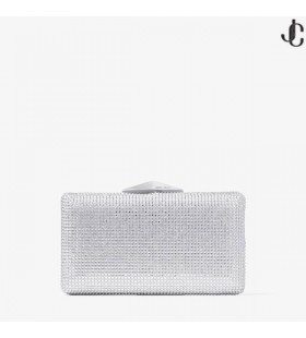 Clemmie Avorio Raso Di Cristallo Pochette