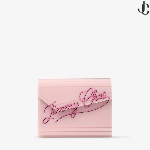 キャンディ-ピンクアクリルクラッチバッグ