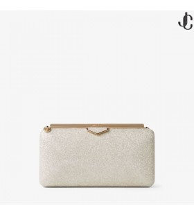 プラチナ製氷ほこりの多いグリッタークラッチバッグ楕円春夏2018年