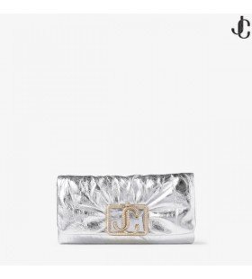 価値観を自然に身に付け財布チェーン銀ヴィンテージの金属の革ミニバッグ