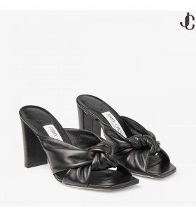 AVENUE85黒Nappa革Mule夏コレクション