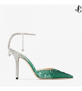 貴100エメラルドサテンポンプの結晶