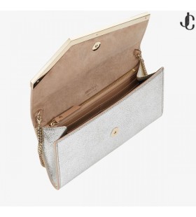 シャンパンでキラキラの皮革クラッチバッグEmmie前の秋18