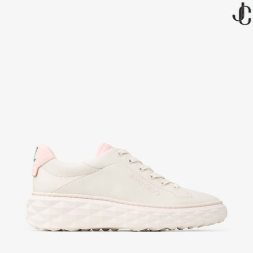 Jimmy Choo/ Malbon 2.0 Diamond F Latte Skinn og Malbon Rosa Trenere med Avtagbar Kiltie