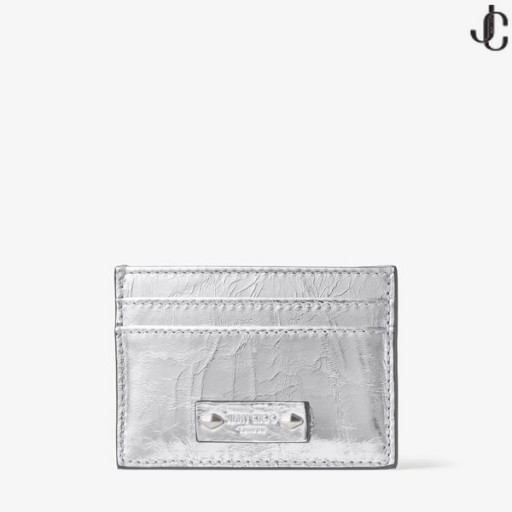 Umika Vintage Sølv Metallic Skinn Kortholderen