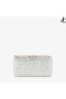 Champagne Grov Glitter Stoff Clutch Bag ELLIPSE Pre Falle 19