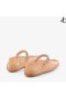 Jelly Lys Karamell Jelly Ballerina Flats med Crystal Embellishment