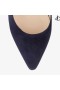 Navy Suede Spisse Toe Pumps Romy 85 Pre Falle 16
