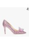 Rose Blanding Crystal Dekket Spisse Toe Pumps ANNET Pre Falle 19