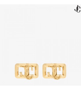Square JC Ørering Gull Gull Finish Øredobber