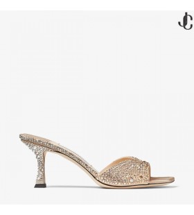 Skye 70Gold/Crystal Satin Crystal Sandaler