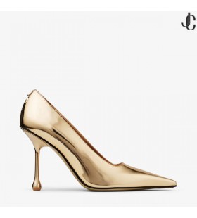 Ixia 95 Gull Flytende Metall Skinn Pumper