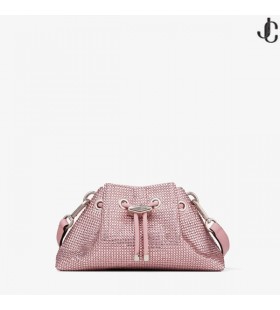 Lek S Rose Satin Crystal Bag