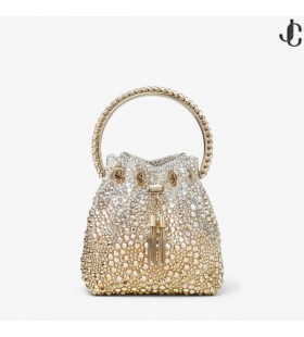 BON BON Gull Sateng Pose med Krystaller