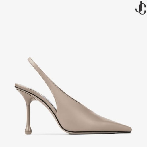 Czółenka z ciemno-szarej skóry Isa 95