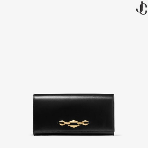 Portfel Martina Black Leather Skórzane SLG