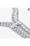 Naszyjnik z kryształów Zandra Ze Srebrnym wykończeniem