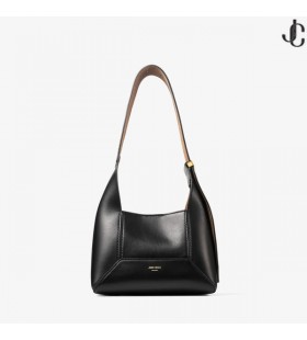 Czarna Skórzana torba Diamond Hobo / S Przez ramię