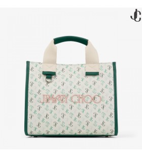 Torba-тоут Jimmy Choo / Malbon 2.0 Z Wyszytym monogramem Z Płótna, torba-Тоут