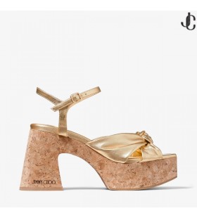 Klina pięty Heloise Wedge z 95-pozłacanej skóry Nappa