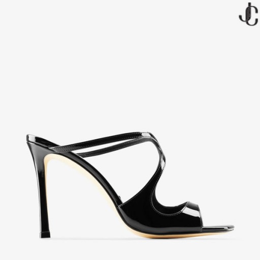 Negru din Piele de Brevet Catâri ANASON 95 de Vară 2022 Colectie