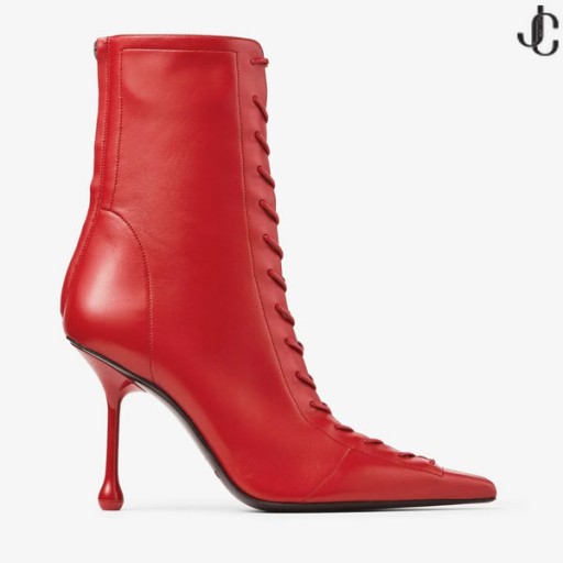 Scarlett Glezna Cizme 95 Cutie Poștală Roșie Cizme Din Piele Nappa