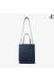 Lenny Denim Închis/Argintiu Relief Denim Tote Sac