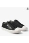 Palma/M Negru si cafea cu Lapte Canvas Low Top Trainers cu Logo-ul Brodate