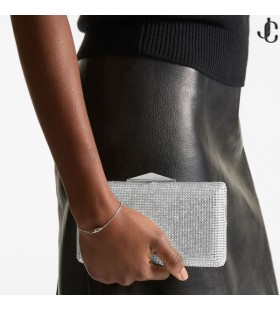 Clemmie Fildeș Satin Cristal Sac De Ambreiaj