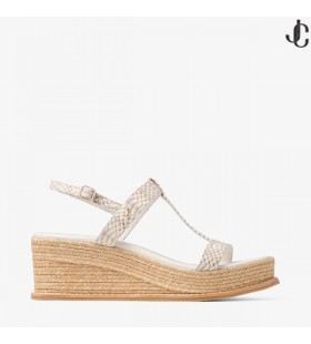 Theia Pană 60 Roccia Snake Print Din Piele Sandale