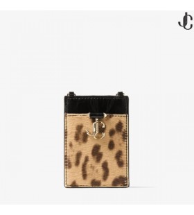 ID Titularul W/Lanț Natural Leopard Print Ponei ID-ul Titularului