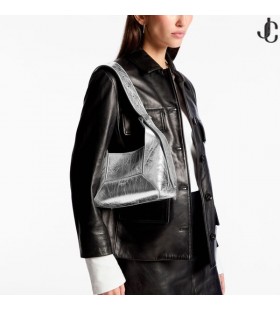 Diamant Vagabond/S De Argint Metalic Vintage Din Piele Pungă De Umăr