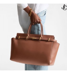 Diamant cu Centură LEA/M Tan Piele Top Mâner Sac