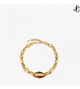 Diamond Link Bracelet Gold Finish Diamond Quartz Bracelet US