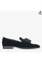 Black Velvet Slip-On Topánky s Strapec FOXLEY/M Jeseň-Zima 2020
