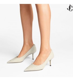 Láska 65 Latte Raffia a Kožené Čerpadlá