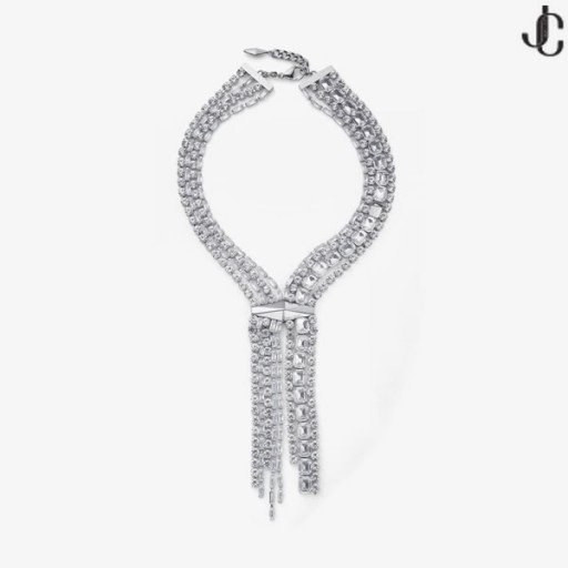 Zandra 목걸이는 마무리 크리스탈 목걸이