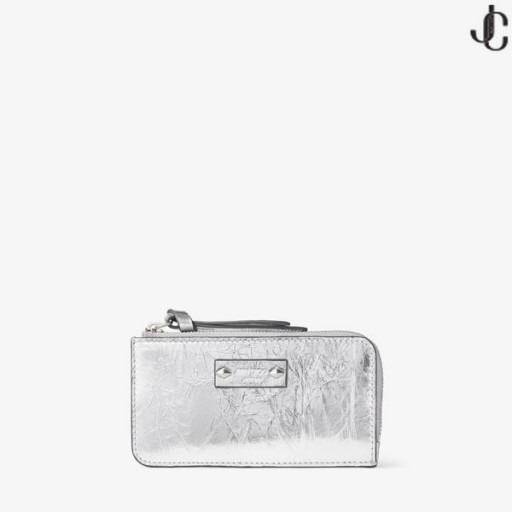 Lise-Z 실버 Vinatge 금속 가죽 지갑