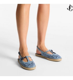 Amiee 평 블루 헤이즈 데님 브랜드와 함께 자수 상갈로